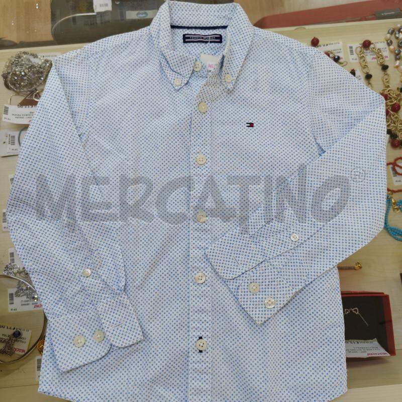 CAMICIA BAMBINO BIANCA TOMMY HILFIGER PUNTINI BLU | Mercatino dell'Usato Alcamo 1