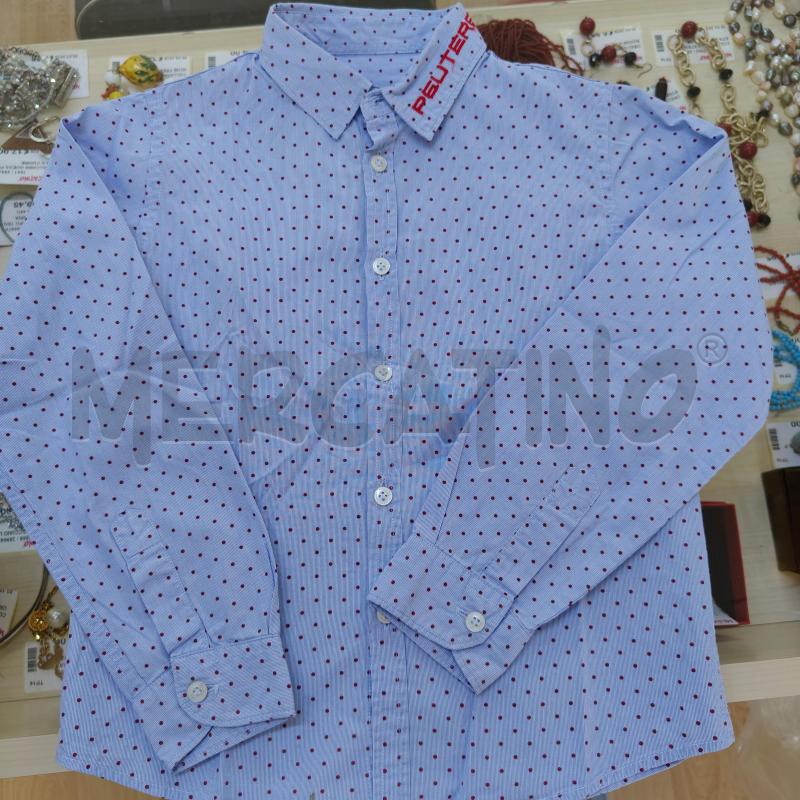 CAMICIA BAMBINO PEUTEREY AZZURRA POIS ROSSO | Mercatino dell'Usato Alcamo 1