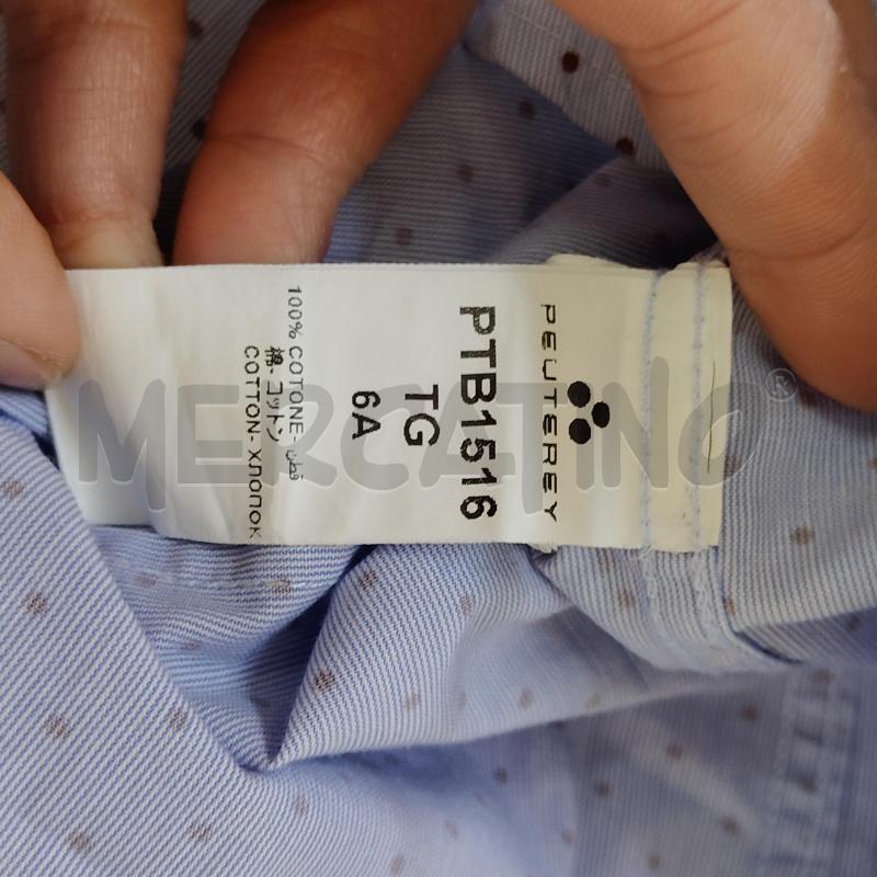 CAMICIA BAMBINO PEUTEREY AZZURRA POIS ROSSO | Mercatino dell'Usato Alcamo 4