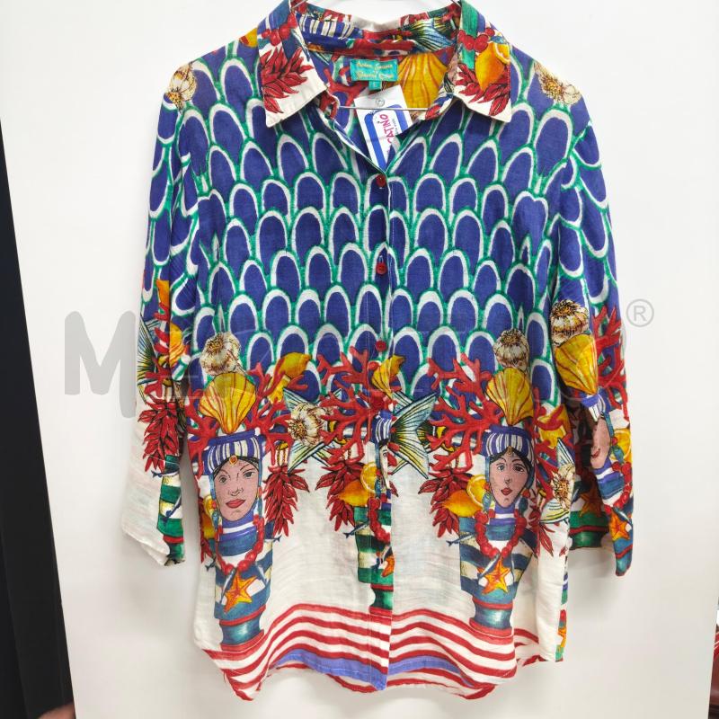 CAMICIA DONNA ANTICA SARTORIA FANTASIA CORALLINO | Mercatino dell'Usato Alcamo 1
