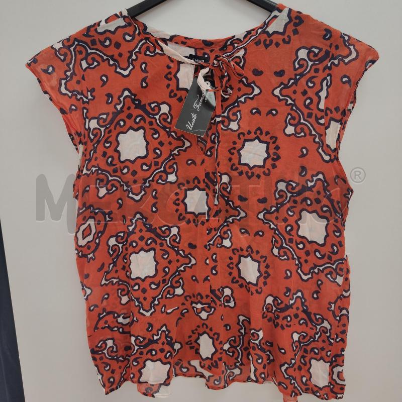 CANOTTA DONNA ARANCIO FANTASIA BLU EMME MARELLA | Mercatino dell'Usato Alcamo 1