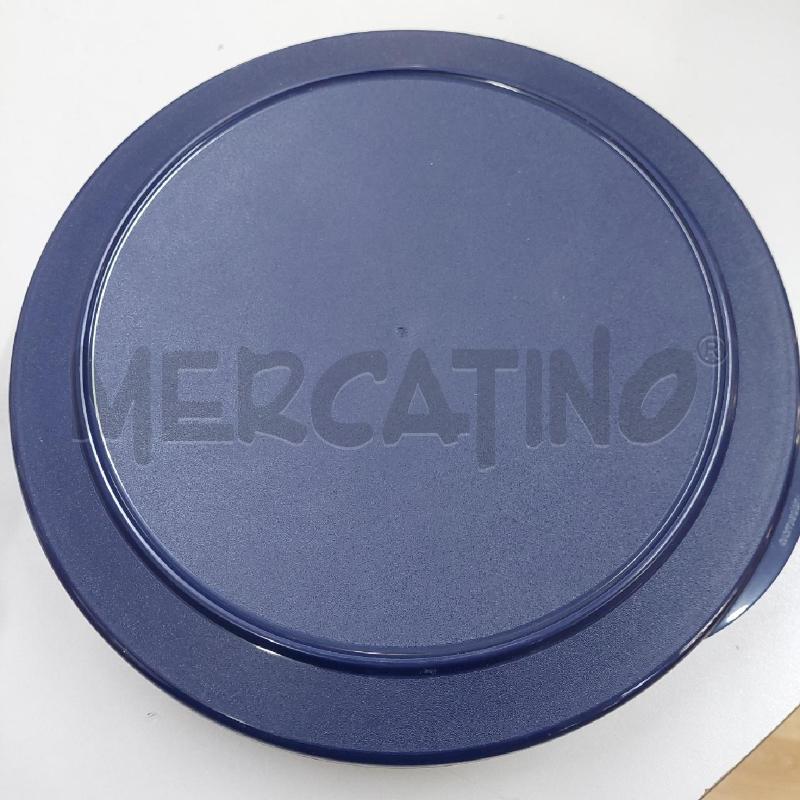 CIOTOLA TUPPERWARE ROTONDA TRASPARENTE COPERCHIO BLU 1300ML | Mercatino dell'Usato Alcamo 2