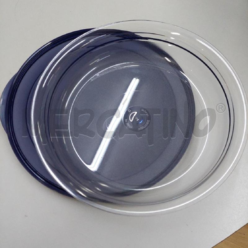 CIOTOLA TUPPERWARE ROTONDA TRASPARENTE COPERCHIO BLU 1300ML | Mercatino dell'Usato Alcamo 3