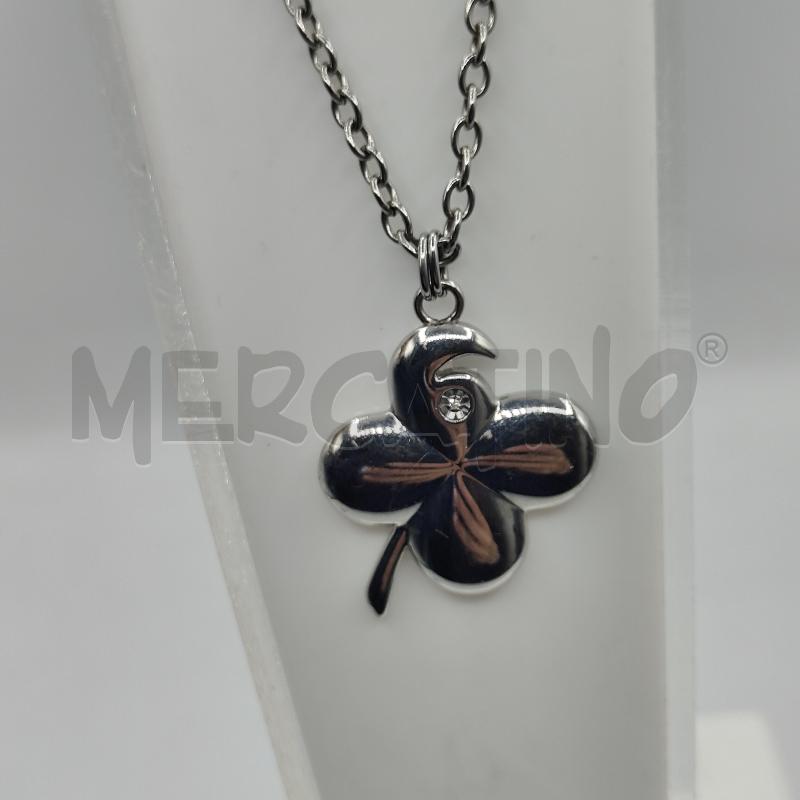 COLLANA D. ACCIAIO MORELLATO QUADRIFOGLIO | Mercatino dell'Usato Alcamo 2