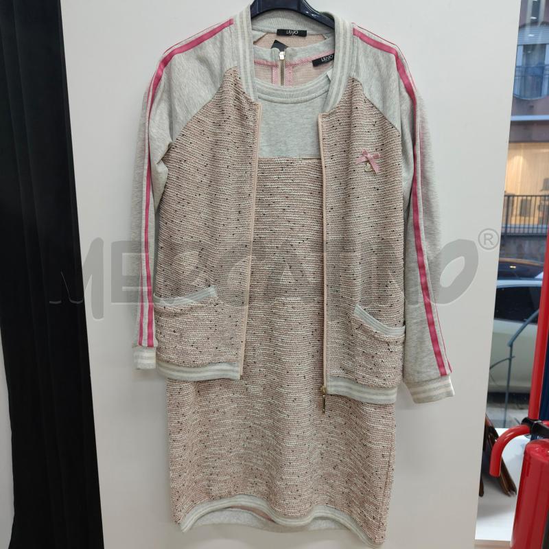 COMPLETO D. LIUJO SPORT GRIGIO E ROSA FELPA+VESTITO | Mercatino dell'Usato Alcamo 1