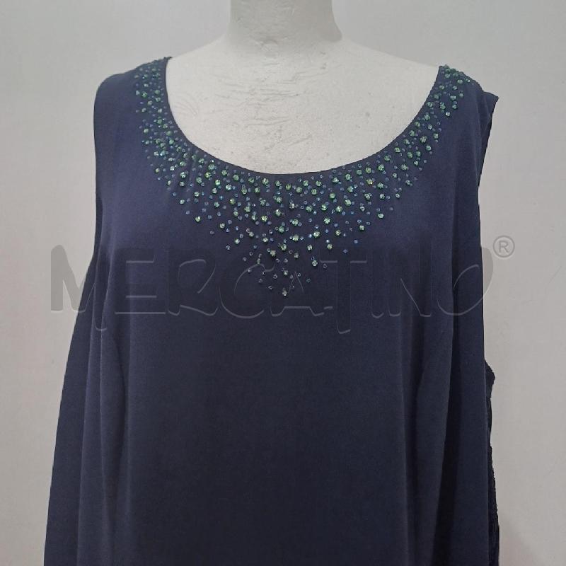 COMPLETO DONNA ELEGANTE BLU GIACCHINO STRASS BLU VERDE+TUBINO | Mercatino dell'Usato Alcamo 5