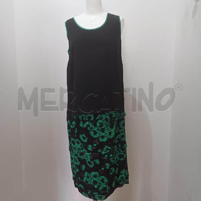 COMPLETO DONNA NERO FIORI VERDE PZ.3 FIRST LADY VISCOSA | Mercatino dell'Usato Alcamo 3