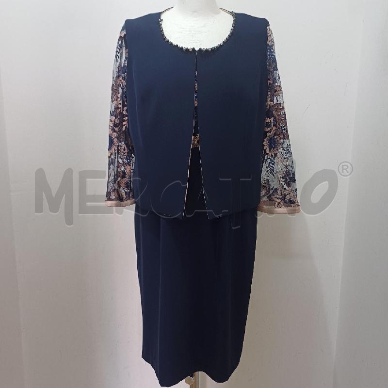 COMPLETO DONNA PZ.2 ELEGANTE BLU E ROSA PIZZO | Mercatino dell'Usato Alcamo 1