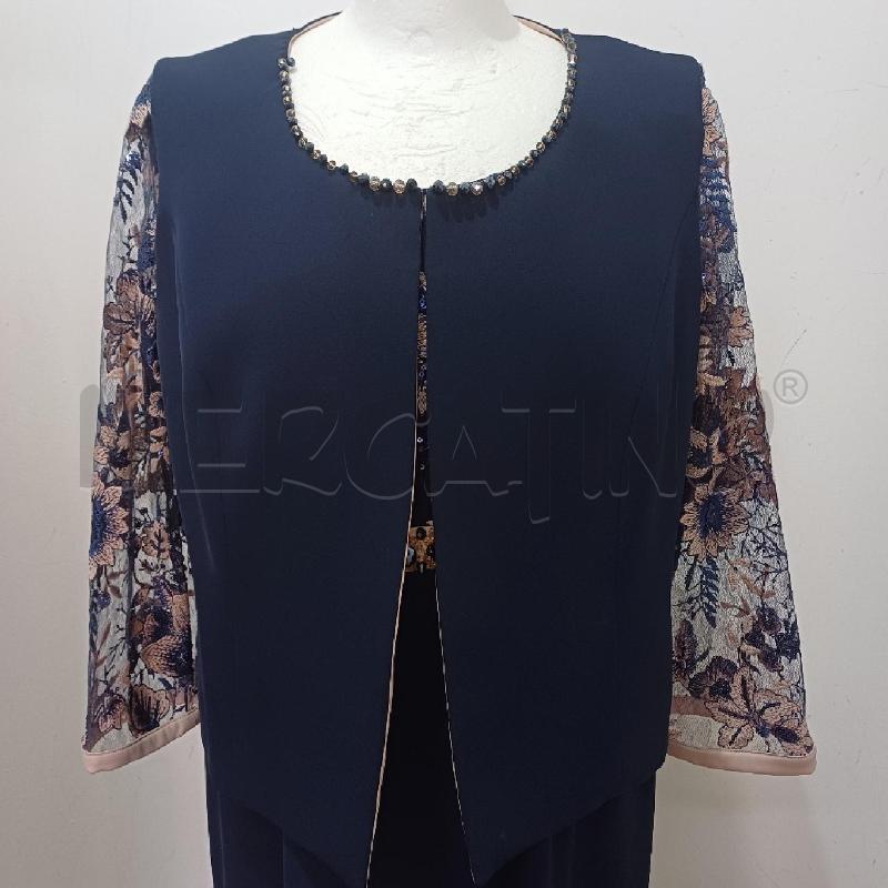 COMPLETO DONNA PZ.2 ELEGANTE BLU E ROSA PIZZO | Mercatino dell'Usato Alcamo 2