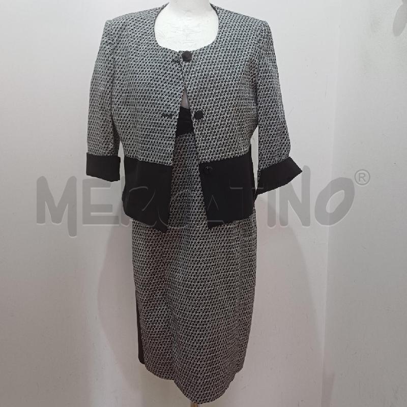 COMPLETO DONNA TUBINO+GIACCHINO BIANCO E NERO CANNELLA | Mercatino dell'Usato Alcamo 1
