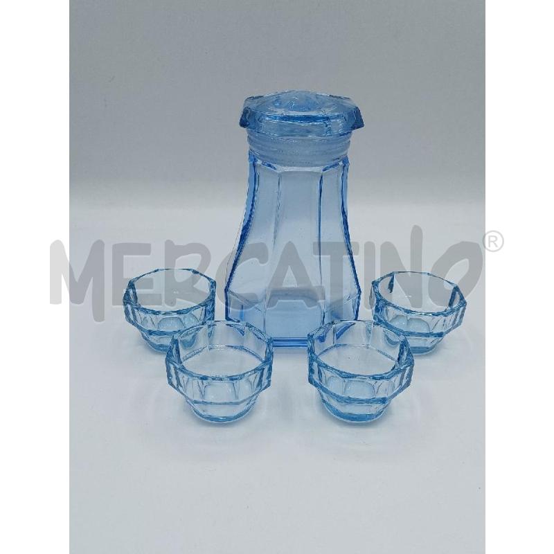 CONTENITORE VETRO AZZURRO CON COPERCHIO + CIOTOLINE | Mercatino dell'Usato Alcamo 1