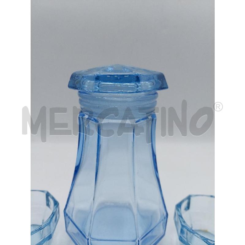 CONTENITORE VETRO AZZURRO CON COPERCHIO + CIOTOLINE | Mercatino dell'Usato Alcamo 2