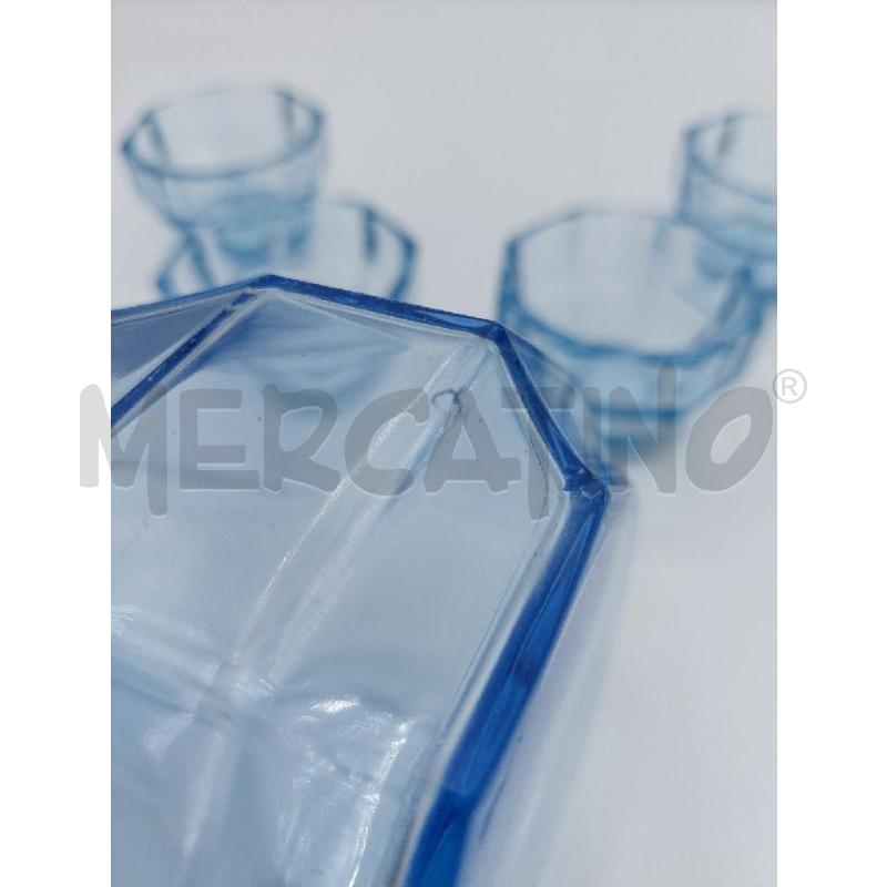 CONTENITORE VETRO AZZURRO CON COPERCHIO + CIOTOLINE | Mercatino dell'Usato Alcamo 3