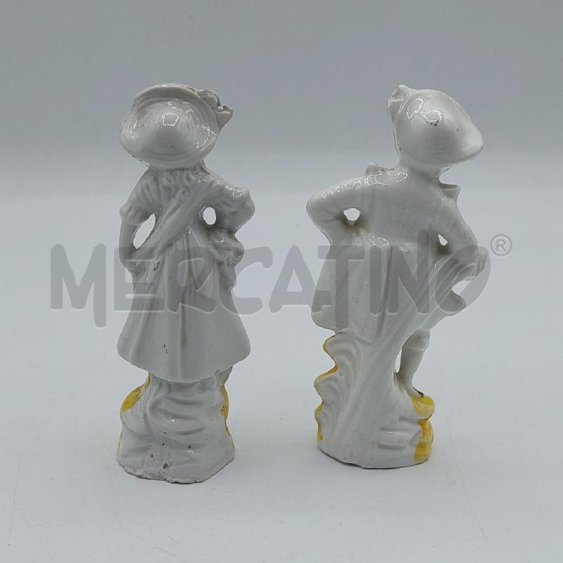 COPPIA STATUETTE PICCOLE BIANCO E GIALLE | Mercatino dell'Usato Alcamo 3