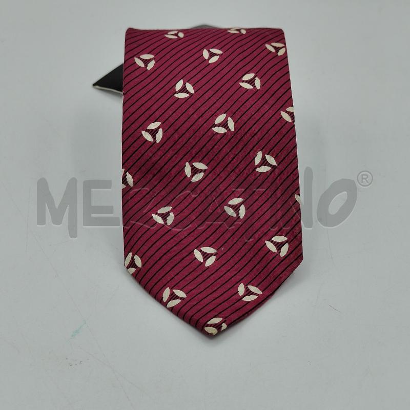 CRAVATTA BORGOGNA RIGHINE GIORGIO ARMANI COTONE | Mercatino dell'Usato Alcamo 1