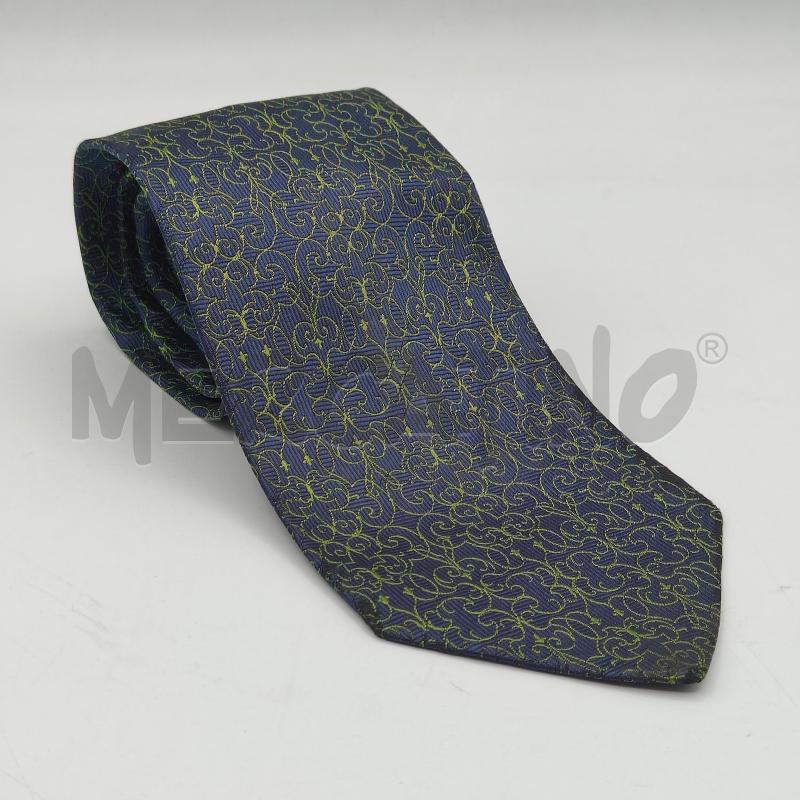 CRAVATTA CHRISTIAN DIOR FANTASIA BLU VERDE | Mercatino dell'Usato Alcamo 1