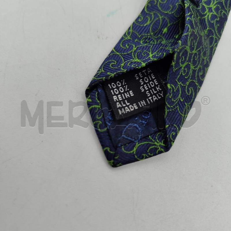 CRAVATTA CHRISTIAN DIOR FANTASIA BLU VERDE | Mercatino dell'Usato Alcamo 5