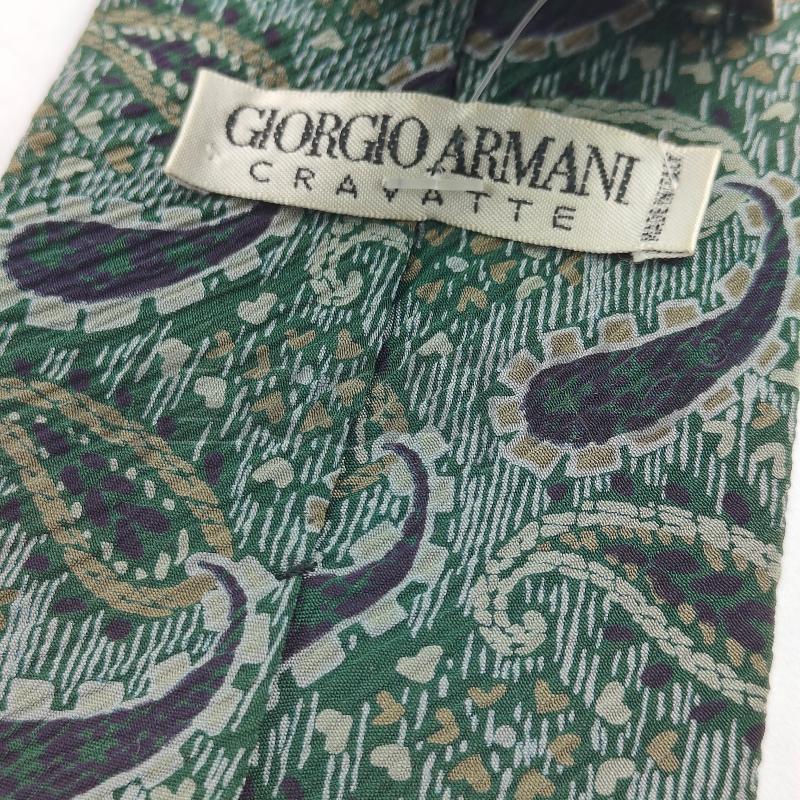 CRAVATTA UOMO FANTASIA VERDE GIORGIO ARMANI | Mercatino dell'Usato Alcamo 3