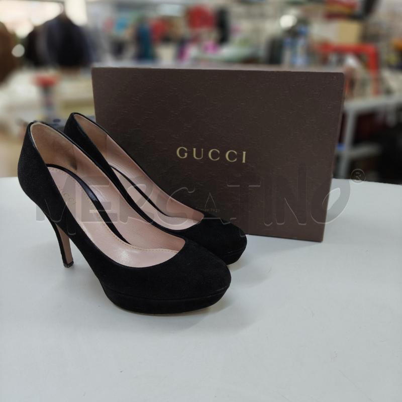 DECOLLETE GUCCI NERE CAMOSCIO  | Mercatino dell'Usato Alcamo 1