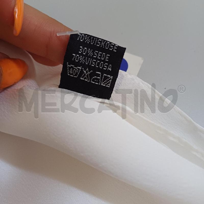 FOULARD D. BIANCO GRANDE SETA E VISCOSA | Mercatino dell'Usato Alcamo 3