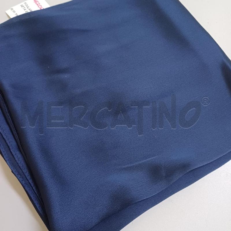 FOULARD D. GRANDE BLU SETA E VISCOSA | Mercatino dell'Usato Alcamo 1