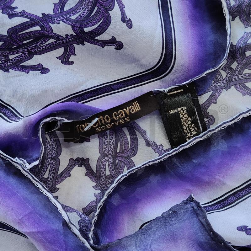 FOULARD D. VIOLA FANTASIA SETA ROBERTO CAVALLI | Mercatino dell'Usato Alcamo 3