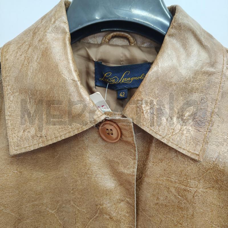 GIACCA DONNA MARRONE VERA PELLE LUISA SPAGNOLI | Mercatino dell'Usato Alcamo 2