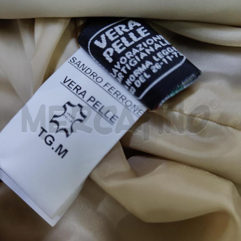 GIACCA PELLE SANDRO FERRONE CON PELLICCETTA  | Mercatino dell'Usato Alcamo 5