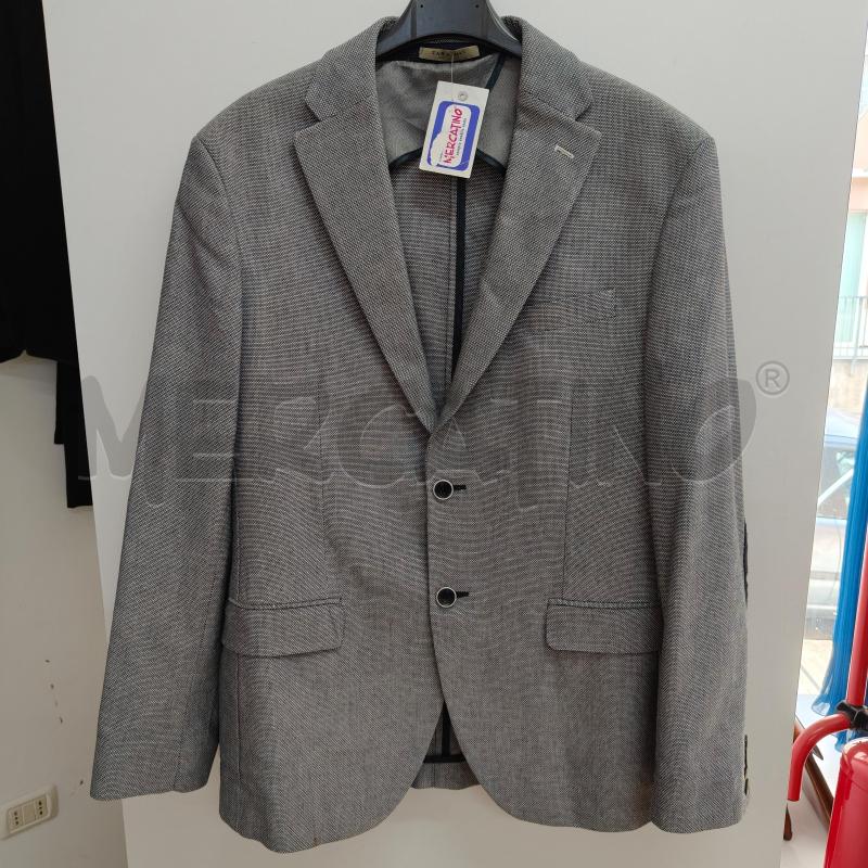 GIACCA UOMO ZARA GRIGIO PUNTINI TOPPE BLU | Mercatino dell'Usato Alcamo 1