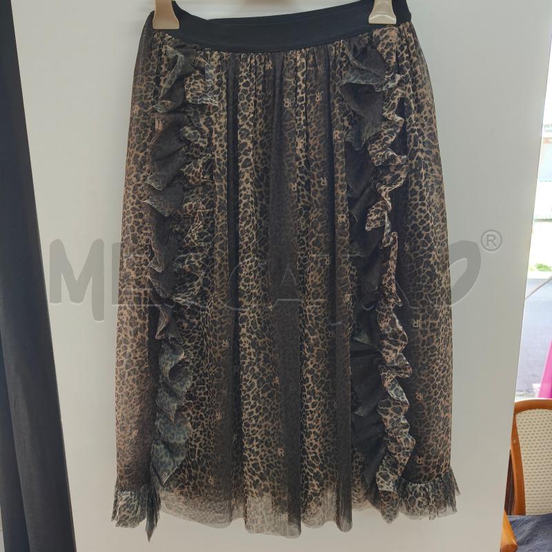 GONNA RAGAZZA MACULATA MARRONE NERA LONGUETTE RICHMOND TULLE | Mercatino dell'Usato Alcamo 1