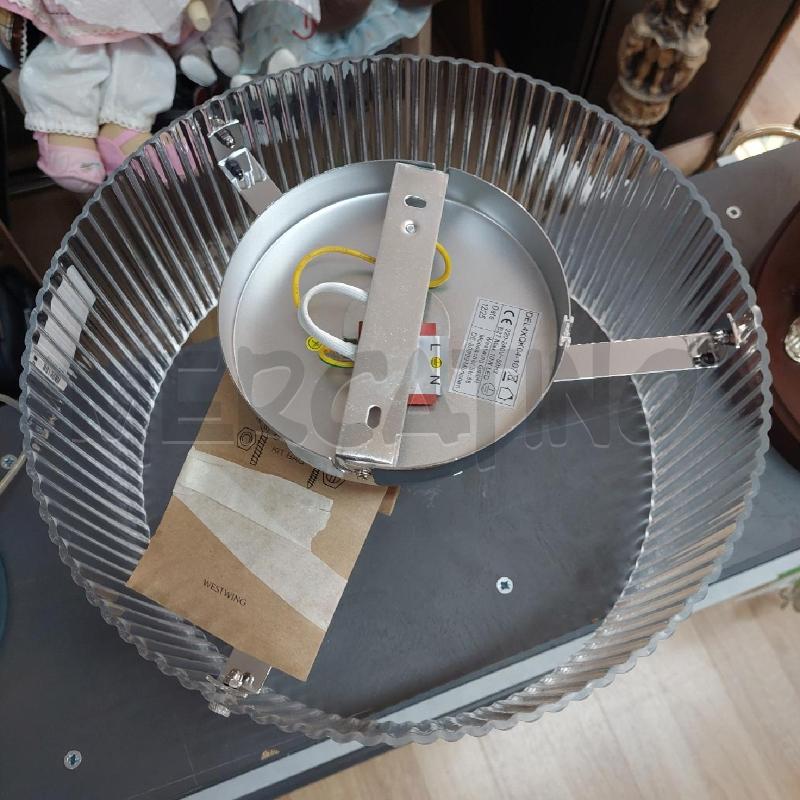 LAMPADARIO A SOFFITTO ROTONDO PLASTICA TRASPARENTE | Mercatino dell'Usato Alcamo 2