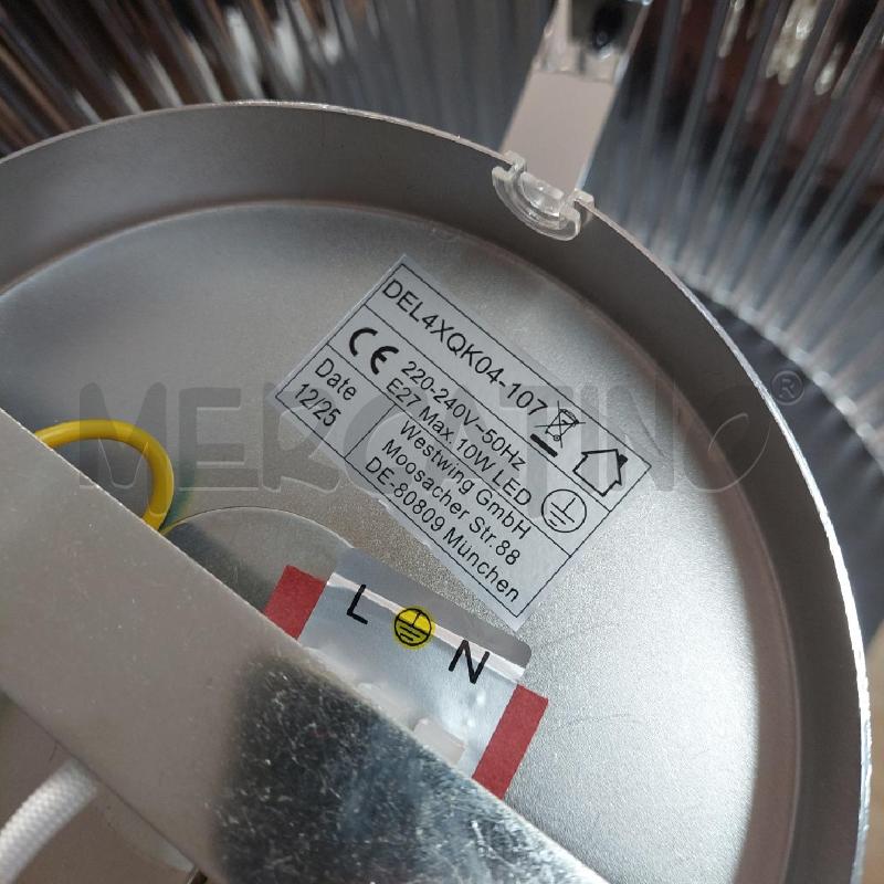 LAMPADARIO A SOFFITTO ROTONDO PLASTICA TRASPARENTE | Mercatino dell'Usato Alcamo 3