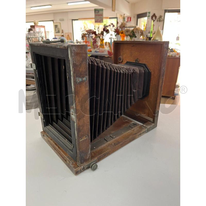 MACCHINA FOTOGRAFICA D'EPOCA A SOFFIETTO GRANDE IN LEGNO | Mercatino dell'Usato Alcamo 1