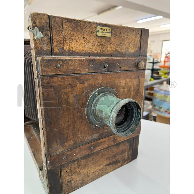 MACCHINA FOTOGRAFICA D'EPOCA A SOFFIETTO GRANDE IN LEGNO | Mercatino dell'Usato Alcamo 2