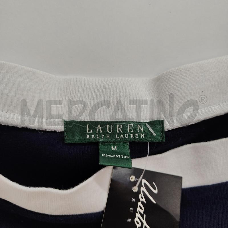 MAGLIA DONNA BLU BORDO BIANCA LAUREN RALPH LAUREN | Mercatino dell'Usato Alcamo 3