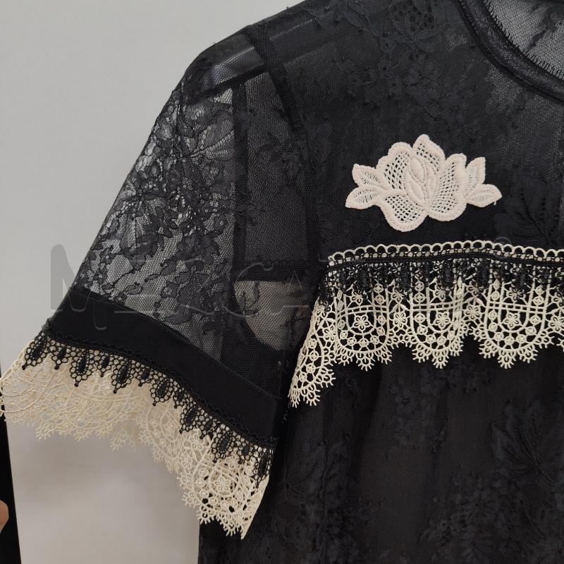 MAGLIA DONNA NERA PIZZO MAX&CO MERLETTINO | Mercatino dell'Usato Alcamo 4