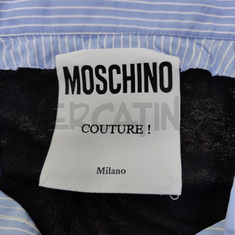 MAGLIONE UOMO NERO MOSCHINO COUTURE FINTA CAMICIA AZZURRA | Mercatino dell'Usato Alcamo 2
