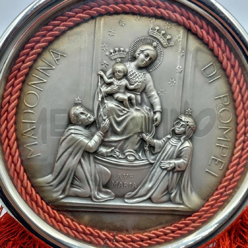 MEDAGLIONE MADONNA DI POMPEI CON QUADRETTO | Mercatino dell'Usato Alcamo 2