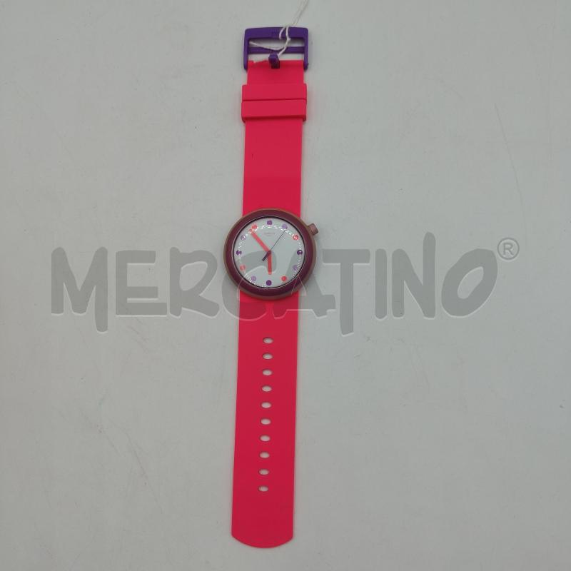 OROLOGIO DA POLSO SWATCH POPALICIOUS ROSA FLUO E VIOLA | Mercatino dell'Usato Alcamo 1
