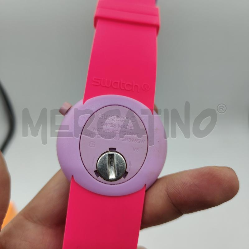 OROLOGIO DA POLSO SWATCH POPALICIOUS ROSA FLUO E VIOLA | Mercatino dell'Usato Alcamo 3