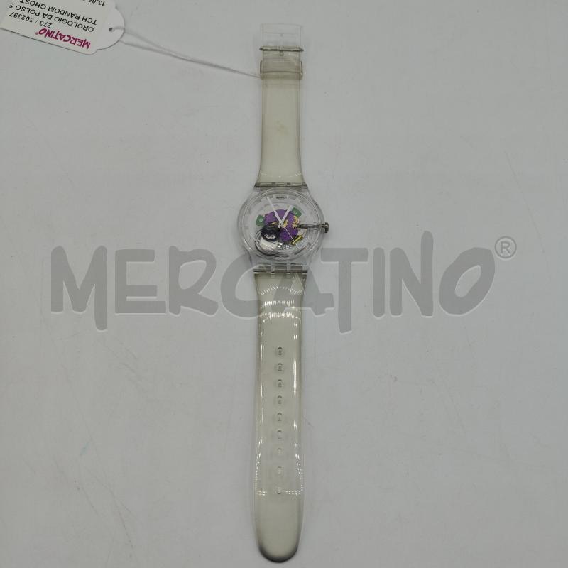 OROLOGIO DA POLSO SWATCH RANDOM GHOST TRASPARENTE | Mercatino dell'Usato Alcamo 1