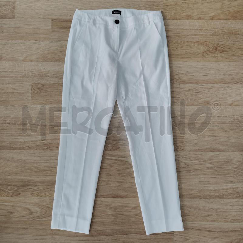 PANTALONE DONNA BIANCO EMMA MARELLA | Mercatino dell'Usato Alcamo 1