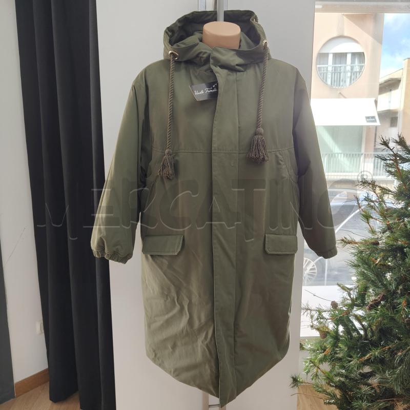 PARKA DONNA VERDE MILITARE MAX&CO INTERNO PELLICCIA DOUBLEFACE | Mercatino dell'Usato Alcamo 1