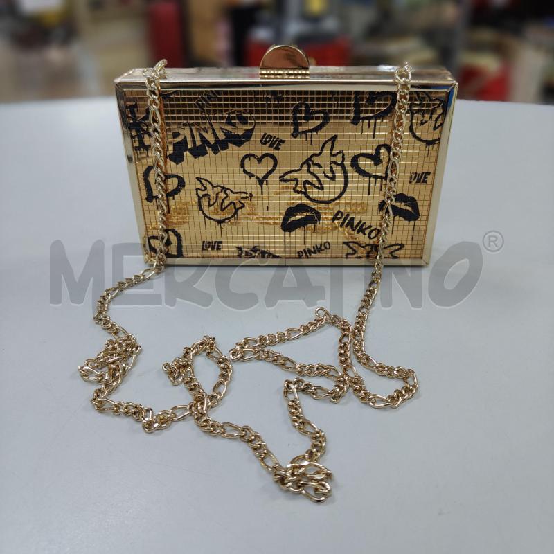POCHETTE D. DORATA PINKO RIGIDA | Mercatino dell'Usato Alcamo 1