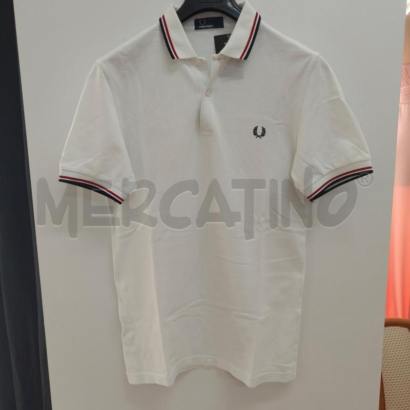 POLO UOMO FRED PERRY BIANCA  | Mercatino dell'Usato Alcamo 1