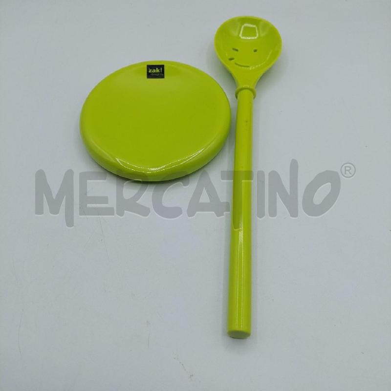 PORTA MESTOLO + MESTOLO ZAK VERDE | Mercatino dell'Usato Alcamo 1