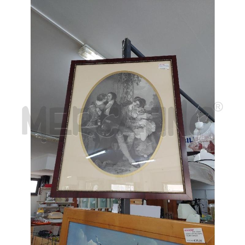 QUADRO CORNICE LEGNO CON SCENA | Mercatino dell'Usato Alcamo 1