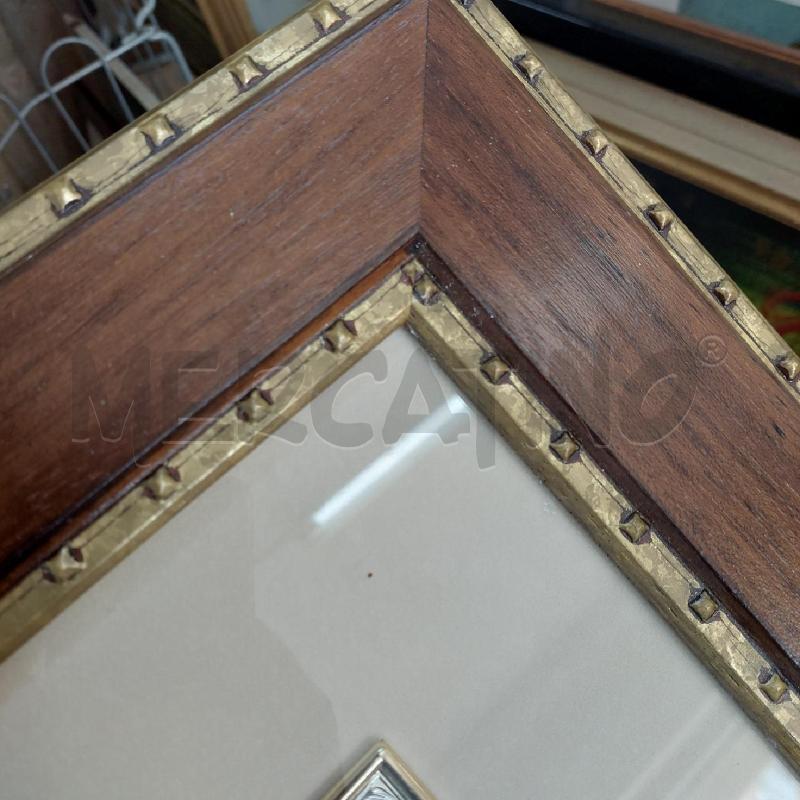 QUADRO CORNICE LEGNO E DORATA CON PLACCA SCENA BARCHE | Mercatino dell'Usato Alcamo 4