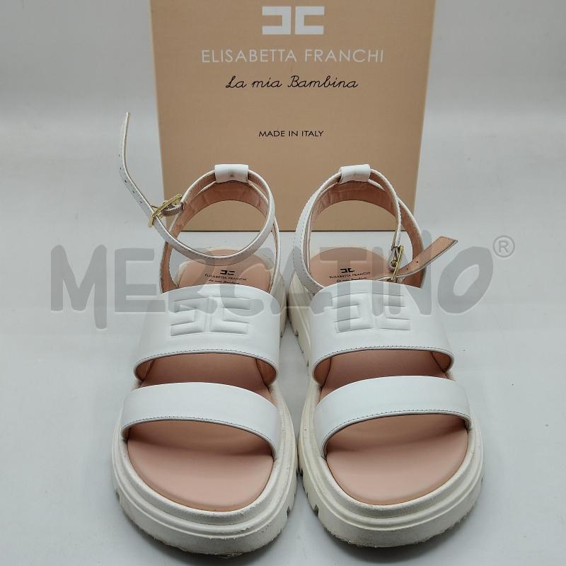 SANDALI BAMBINA BIANCHI ELISABETTA FRANCHI LA MIA BAMBINA | Mercatino dell'Usato Alcamo 4