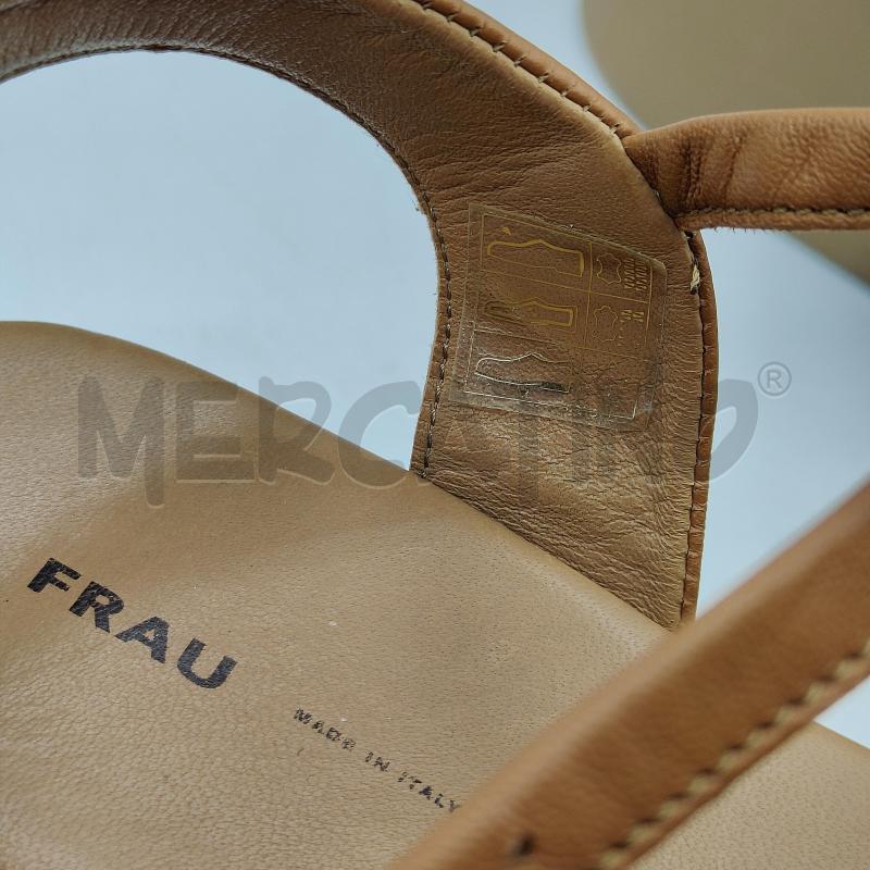 SANDALI DONNA FRAU MARRONE E BEIGE FASCIA | Mercatino dell'Usato Alcamo 3